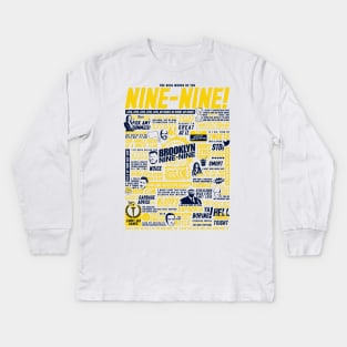 Wise Words of the Nine-Nine (Variant) Kids Long Sleeve T-Shirt